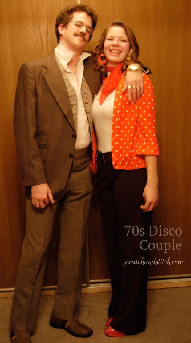 70s Disco Couple's Costume - scratchandstitch.com