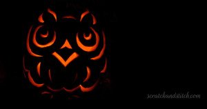 Owl Pumpkin Carving - scratchandstitch.com