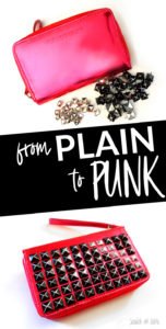 Upcycle Project: DIY Studded Purse - by Scratch and Stitch