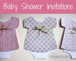 Baby Girl Shower Invitations - scratchandstitch.com