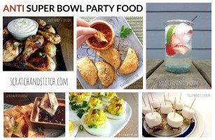 Anti Super Bowl Party Food Menu - scratchandstitch.com