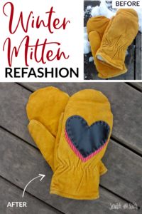 Upcycled Mittens Refashion
