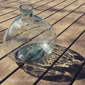 Glass Bottle for Terrarium Garden - scratchandstitch.com