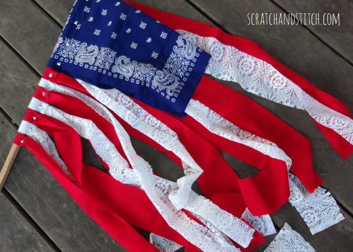 American Flag DIY - scratchandstitch.com