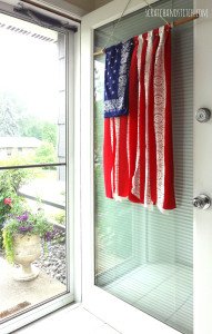 Bandana and Lace American Flag DIY - scratchandstitch.com