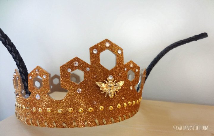 Queen Bee Costume with Gold Crown - scratchandstitch.com | Scratch and ...