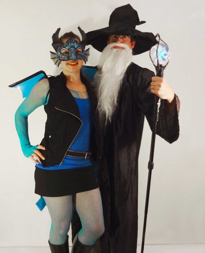 DIY Dragon & Wizard Couples Halloween Costume - scratchandstitch.com