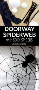 Doorway Spiderweb with Spiders by scratchandstitch.com
