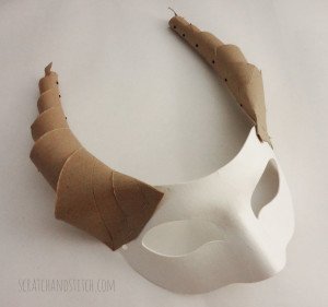 How to make a dragon mask by scratchandstitch.com