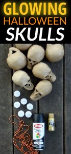 Glowing Halloween Skulls by scratchandstitch.com