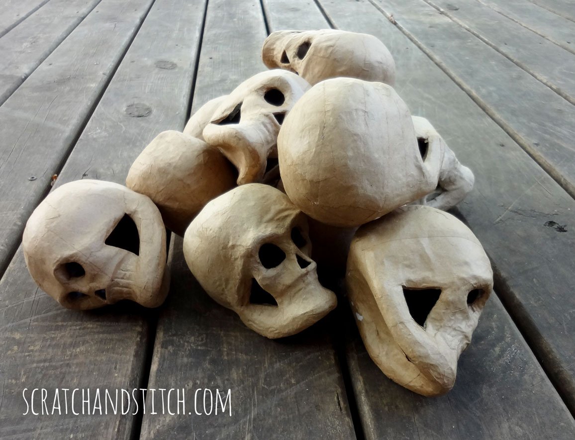 Halloween Skulls Project by scratchandstitch.com