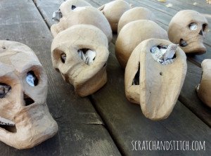 Skull Halloween Decorations by scratchandstitch.com