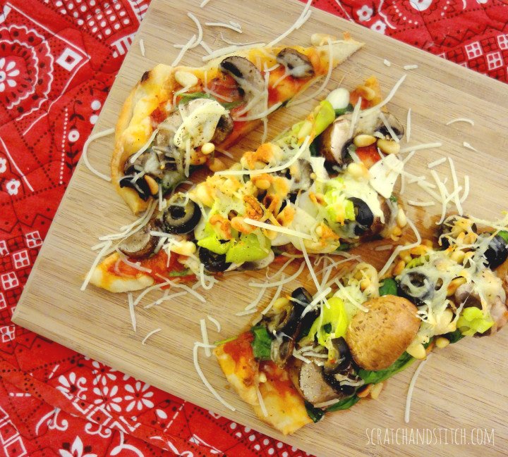Naan Personal Pizza Recipe by scratchandstitch.com