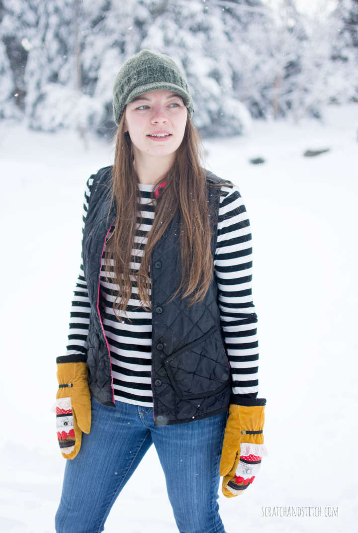 Men's Shirt Refashion: My Dad's Flannel to Vest