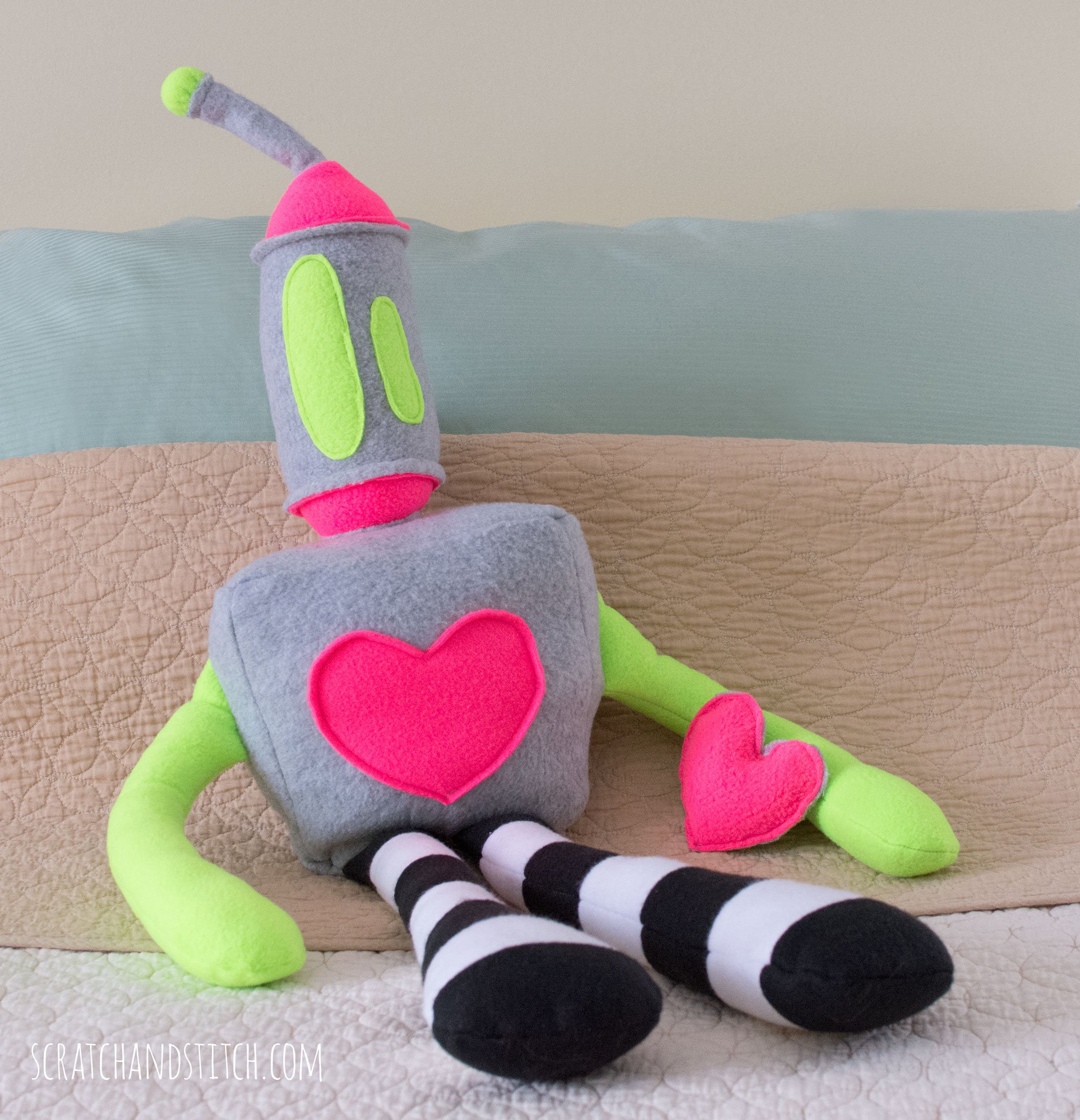 stuffed robot