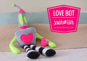 Free Stuffed Robot Pattern by Scratch and Stitch