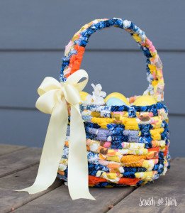 Easter Rag Basket - Scratch and Stitch