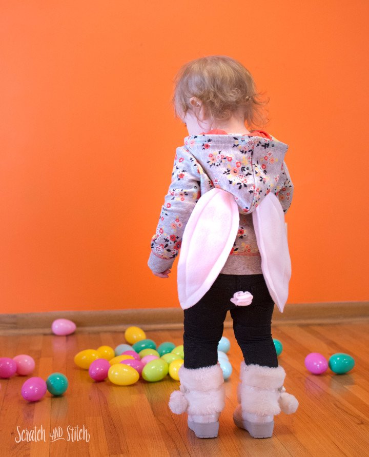 DIY Kids Easter Outfit Bunny Hoodie