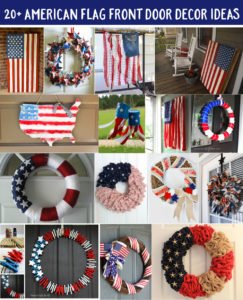 DIY American Flag Front Door Decor Projects