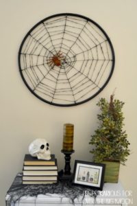 DIY Hula Hoop Spider Web