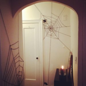 Halloween Yarn Spider Web