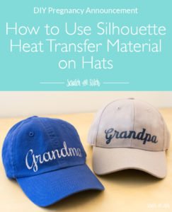 Sihouette Heat Transfer Material on Hats - Scratch and Stitch