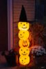 Glowing Plastic Jack O' Lantern Totem | DIY Halloween Decoration