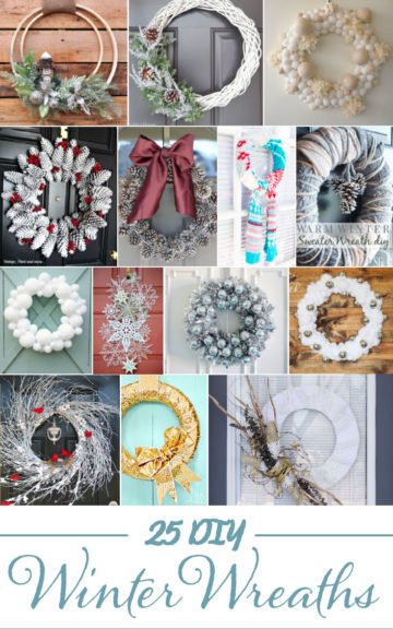 25 DIY Winter Wreaths