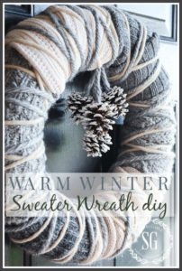 DIY Sweater Winter Wreath