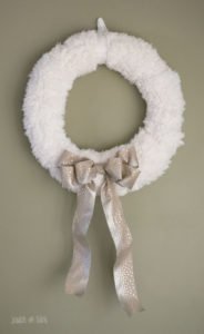 Furry Winter Wreath by scratchandstitch.com