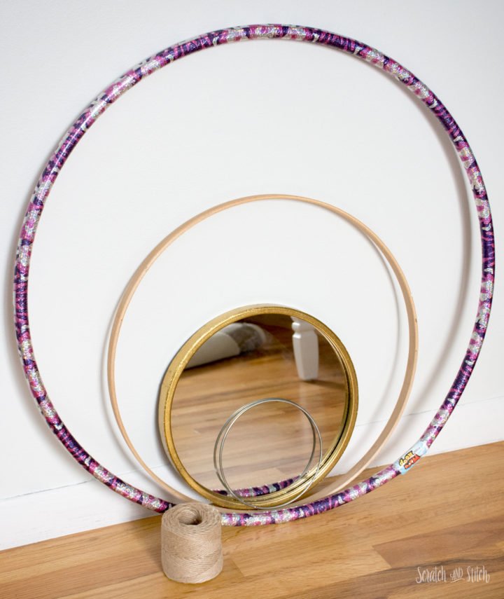 DIY Sunburst Mirror by Scratch and Stitch