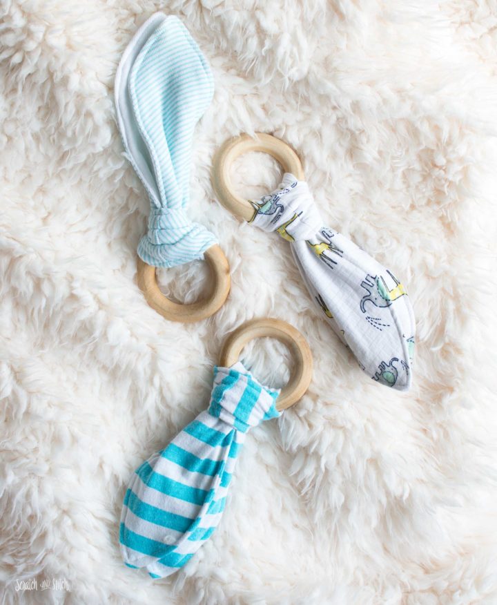 DIY Teething Ring Made From Old Baby Clothes