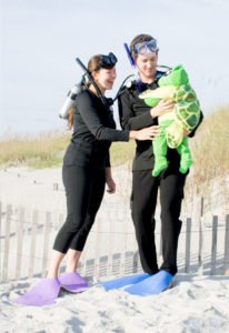 Sea Turtle and Scuba Divers Family Halloween Costume - scratchandstitch.com