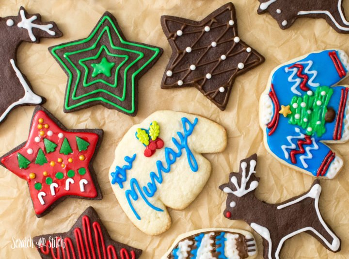 Royal Icing Christmas Cookies - scratchandstitch.com