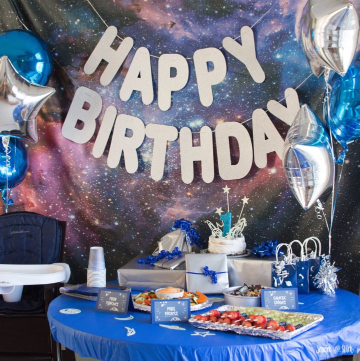 Space Birthday Party - scratchandstitch.com