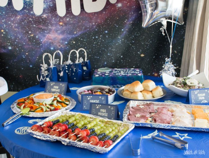 Fruit Rockets - Space Birthday Party - scratchandstitch.com