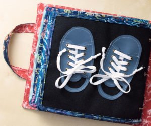 Quiet Book Pages - Shoes - by Scratch and Stitch
