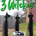 DIY Halloween Decorations - 3 Witches and a Cauldron - Scratch and Stitch