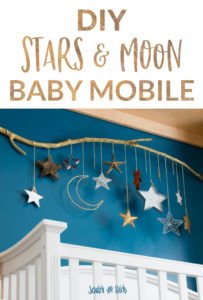 DIY Baby Mobile with Stars and Moon