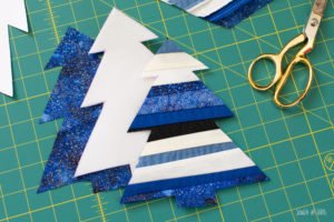 DIY Christmas Ornaments: Fabric Christmas Trees Sewing Pattern