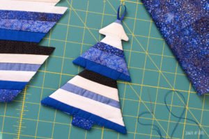 DIY Christmas Ornaments: Fabric Christmas Trees Sewing Pattern