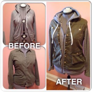 Upcycled Clothing | Hoodie + Jacket Refashion