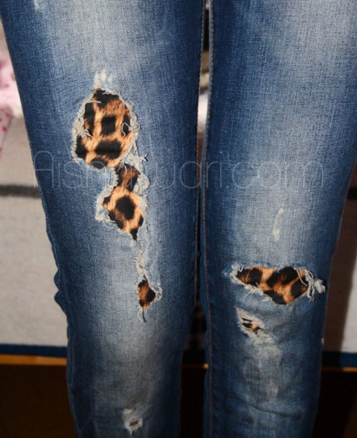 Ripped Jeans Upcycle Refashion Project