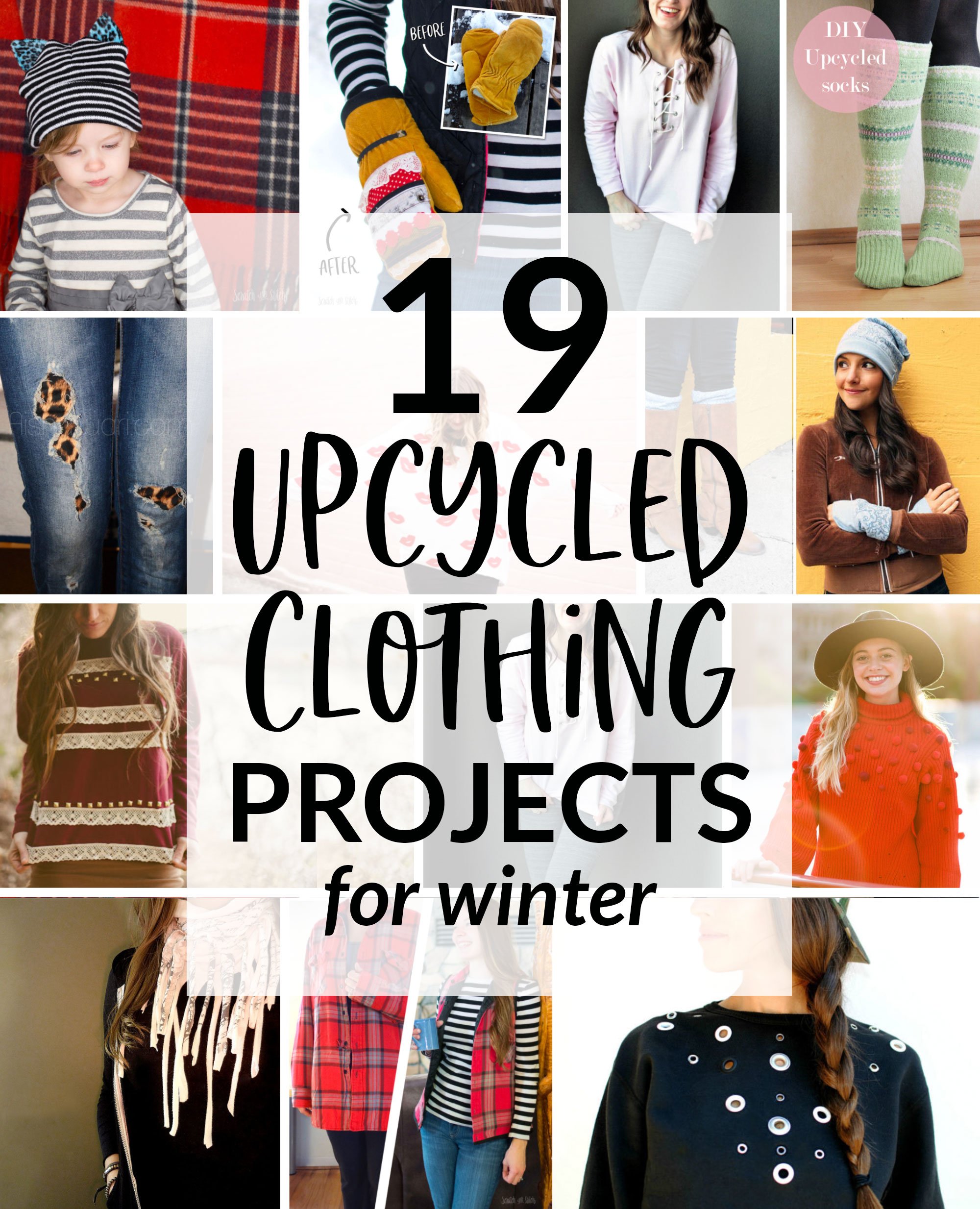 Upcycled Clothing: 19 Winter Refashion Projects to Warm Up this Winter