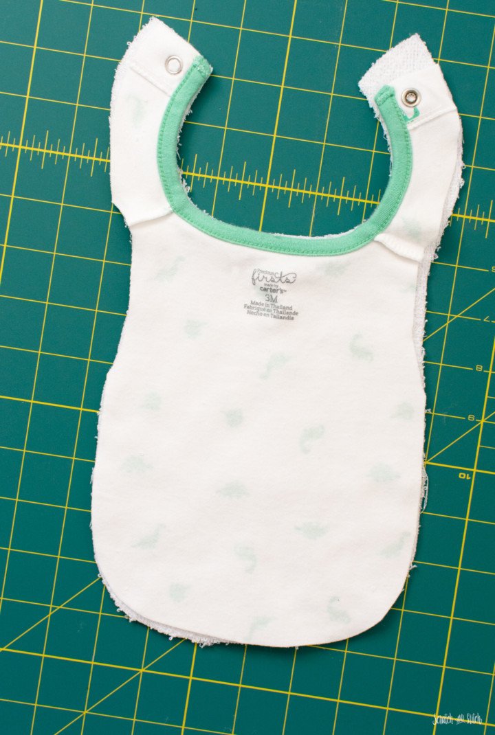 Upcycle Baby Clothes into Bibs - An Easy Sewing Project