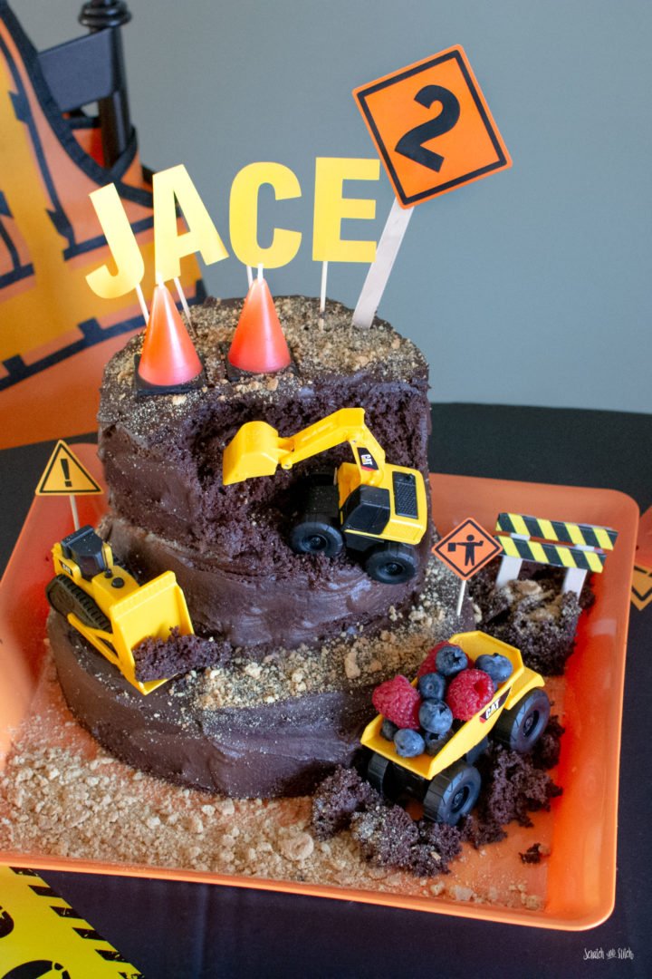 Construction Birthday Party Cake