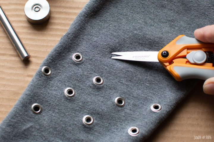 DIY with Grommets | Shirt Refashion