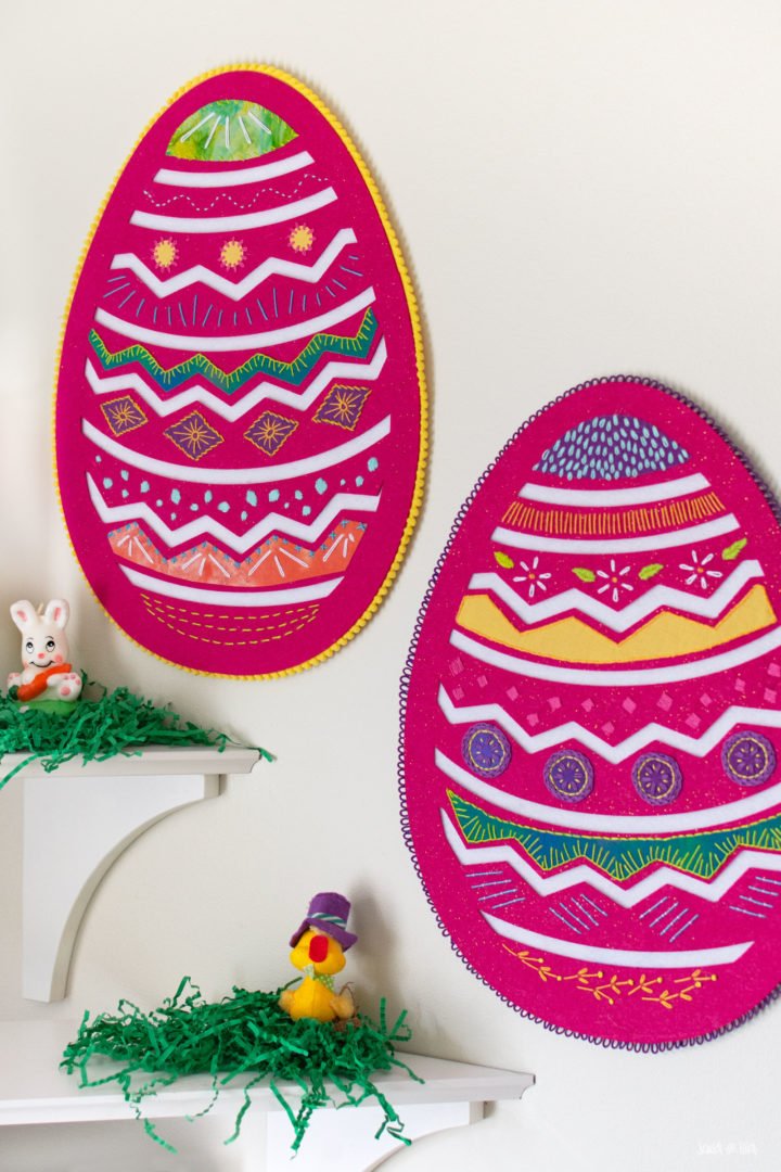 DIY Embroidered Easter Decorations