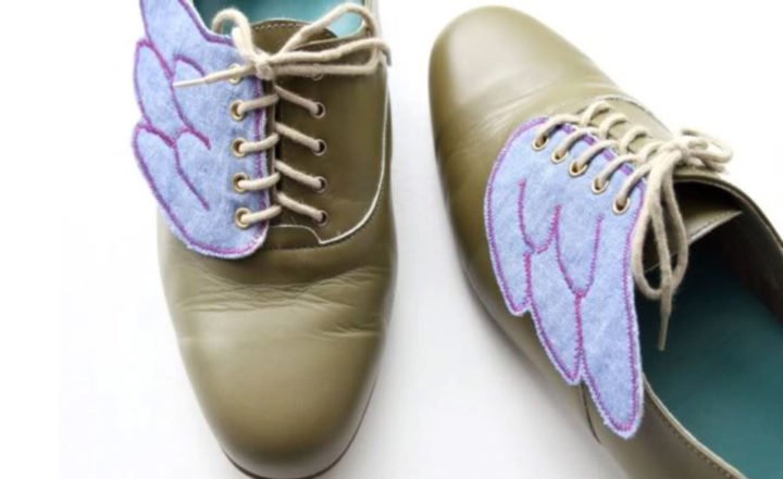 DIY Winged Shoe Refashion