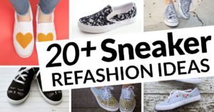 20+ Sneaker Refashion Ideas